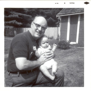 Ed Monahan holds his grandson, Dave Colamaria.